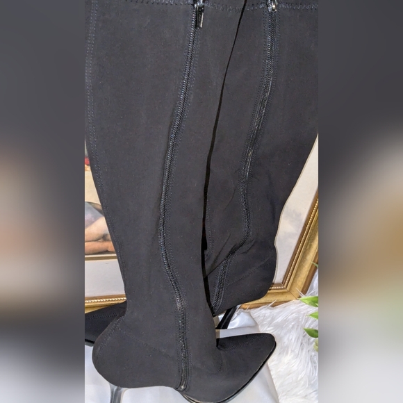 👢🖤Amanda Smith Black High Heel Sexy Boots - Sz (6M) ✨ - Picture 5 of 12